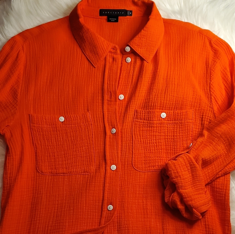 Sanctuary Boyfriend Shirt - 100% cotton sz M